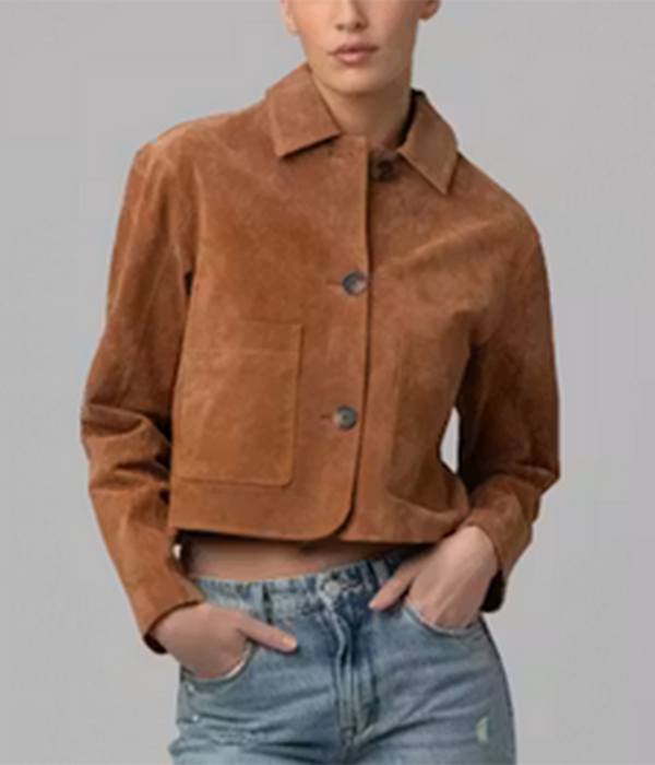 Honey Bark Suede Jacket