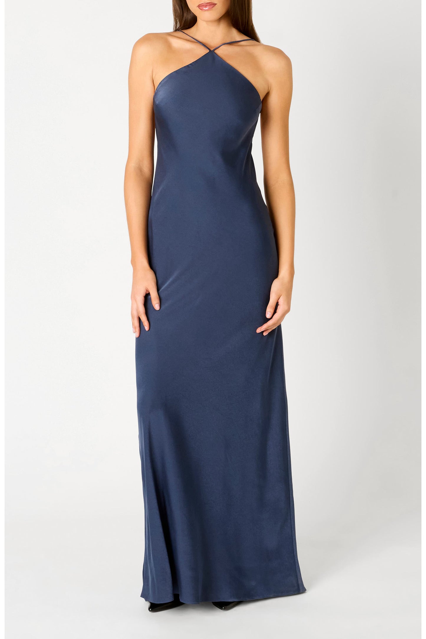 Kelton Halter Satin Dress