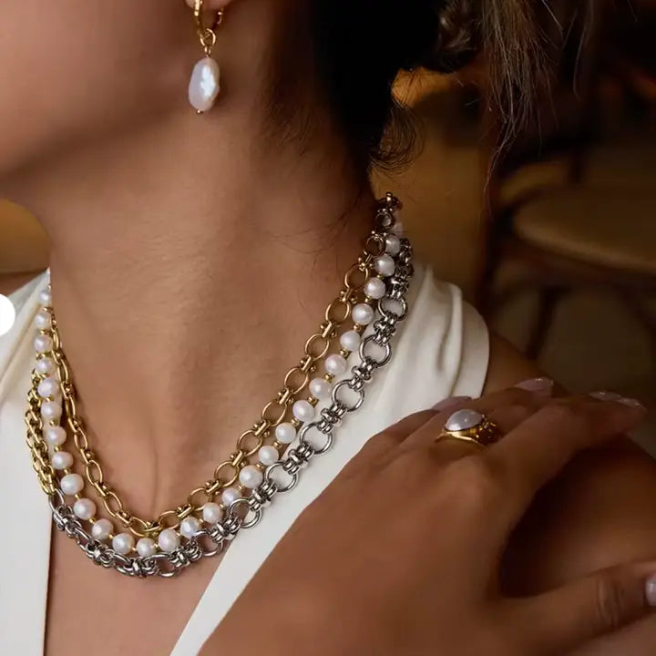 Estella Mixed Link Necklace