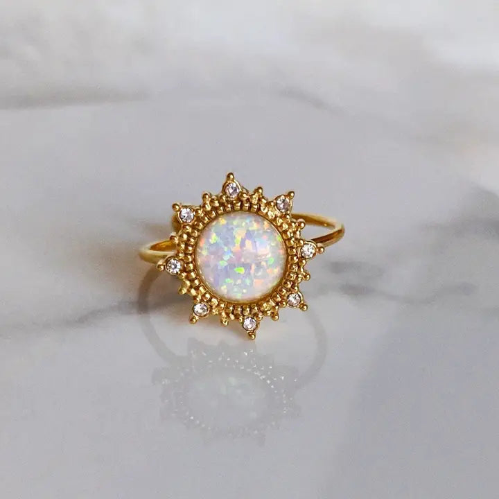 Soleil Opal Sun Ring