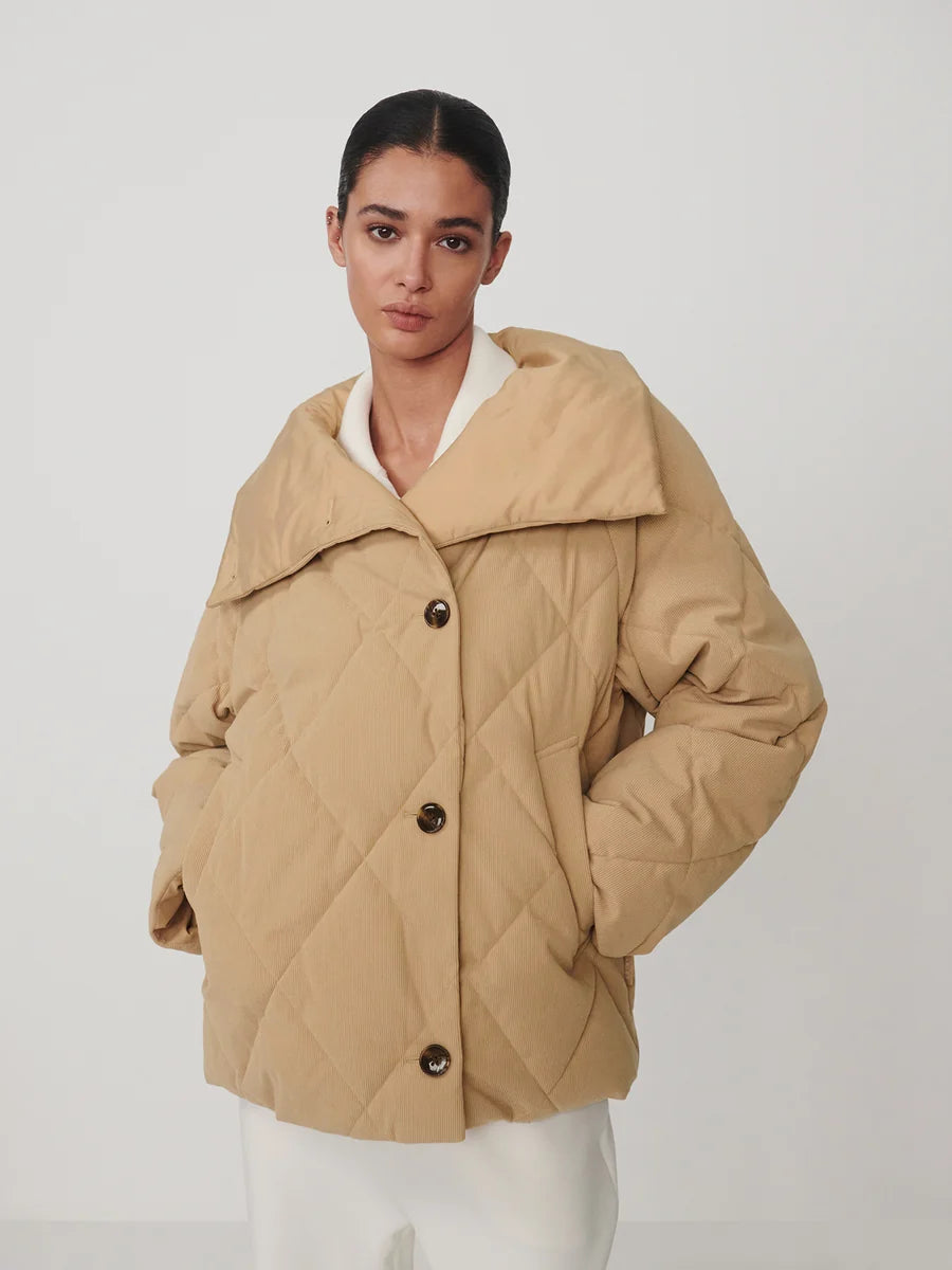 Evren Short Quilted Coat