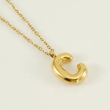 Bubble Initial Necklace