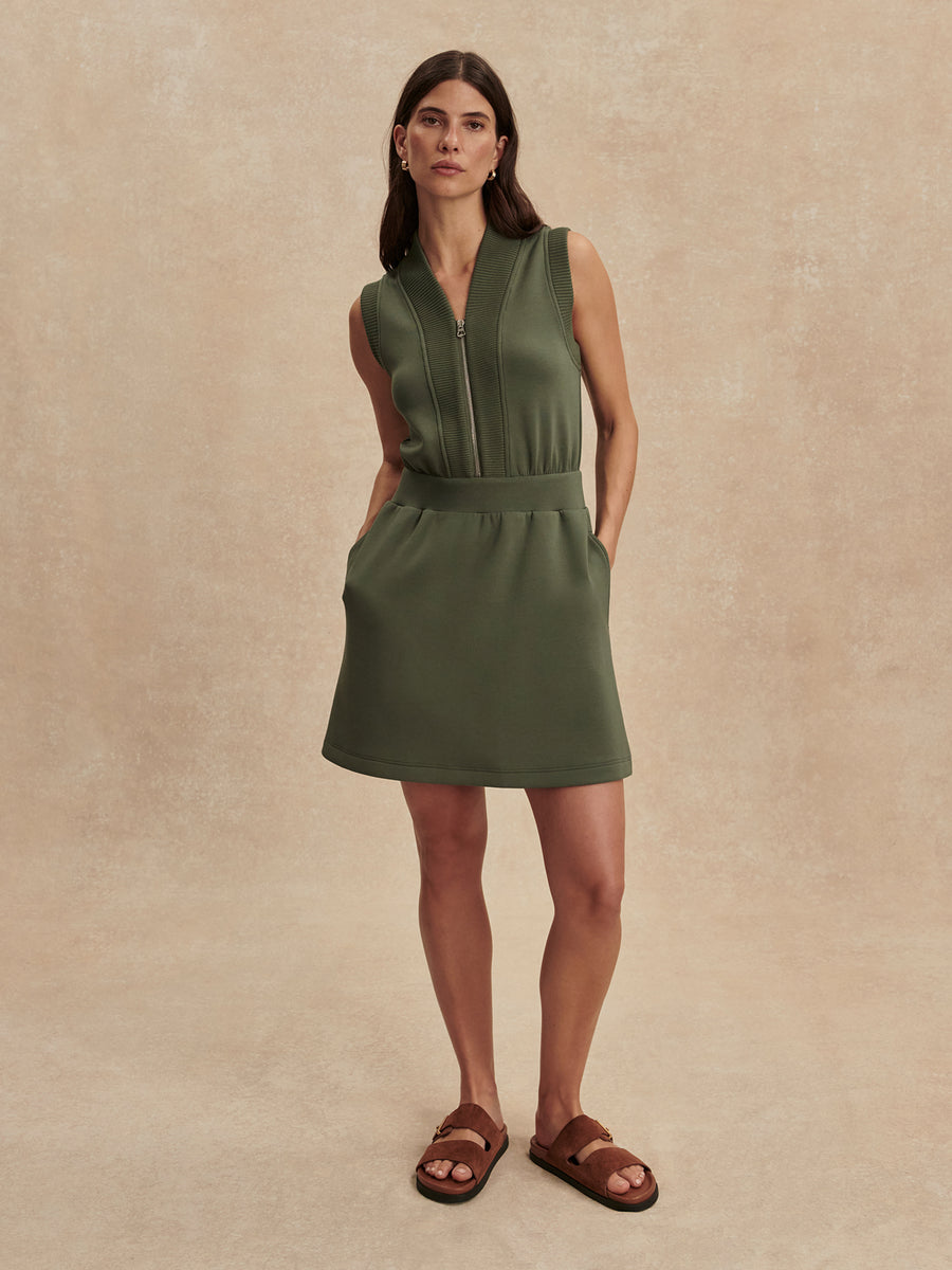 Polyanna Half-Zip Dress