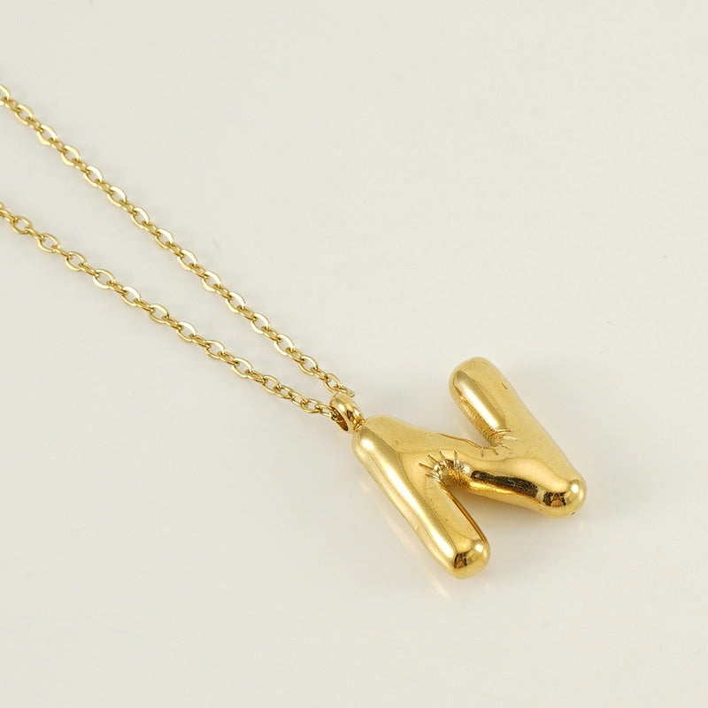 Bubble Initial Necklace