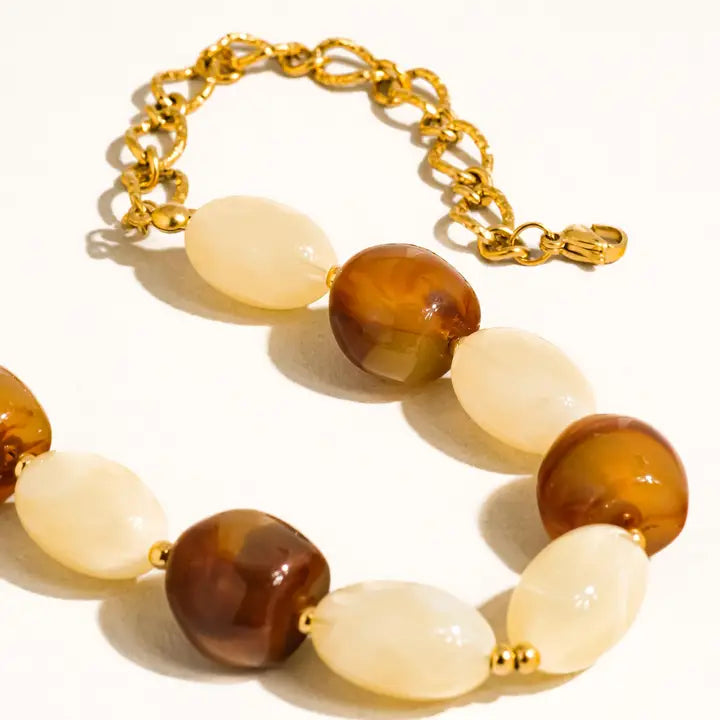 Palm Beaded Necklace