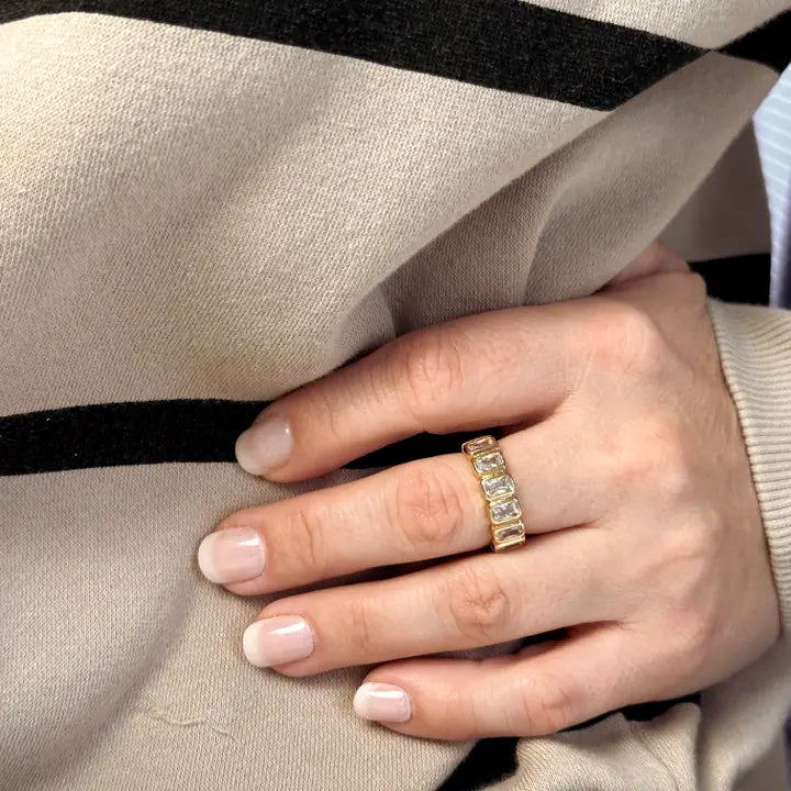 Chunky Cz Ring