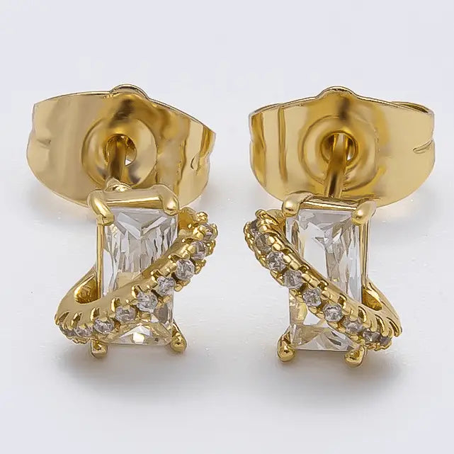 Wrapped Baguette Stud
