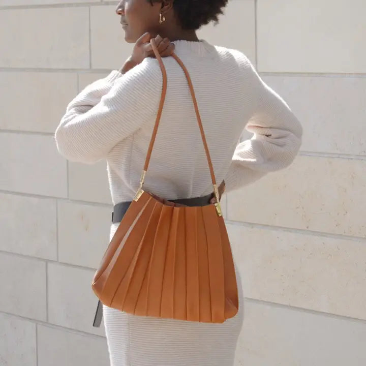 Carrie Pleated Shoulder Bag