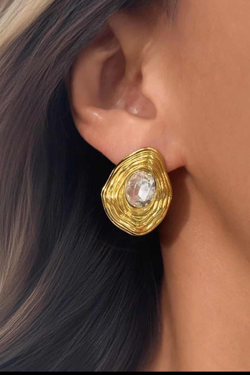 Gilded Halo Studs