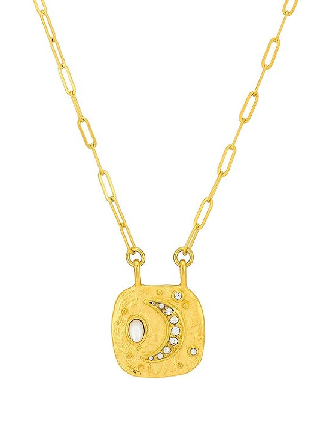 Hoopla Eclipse Moon Necklace