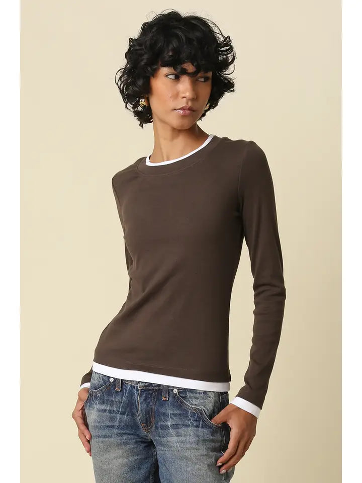 Mary Contrast L/S