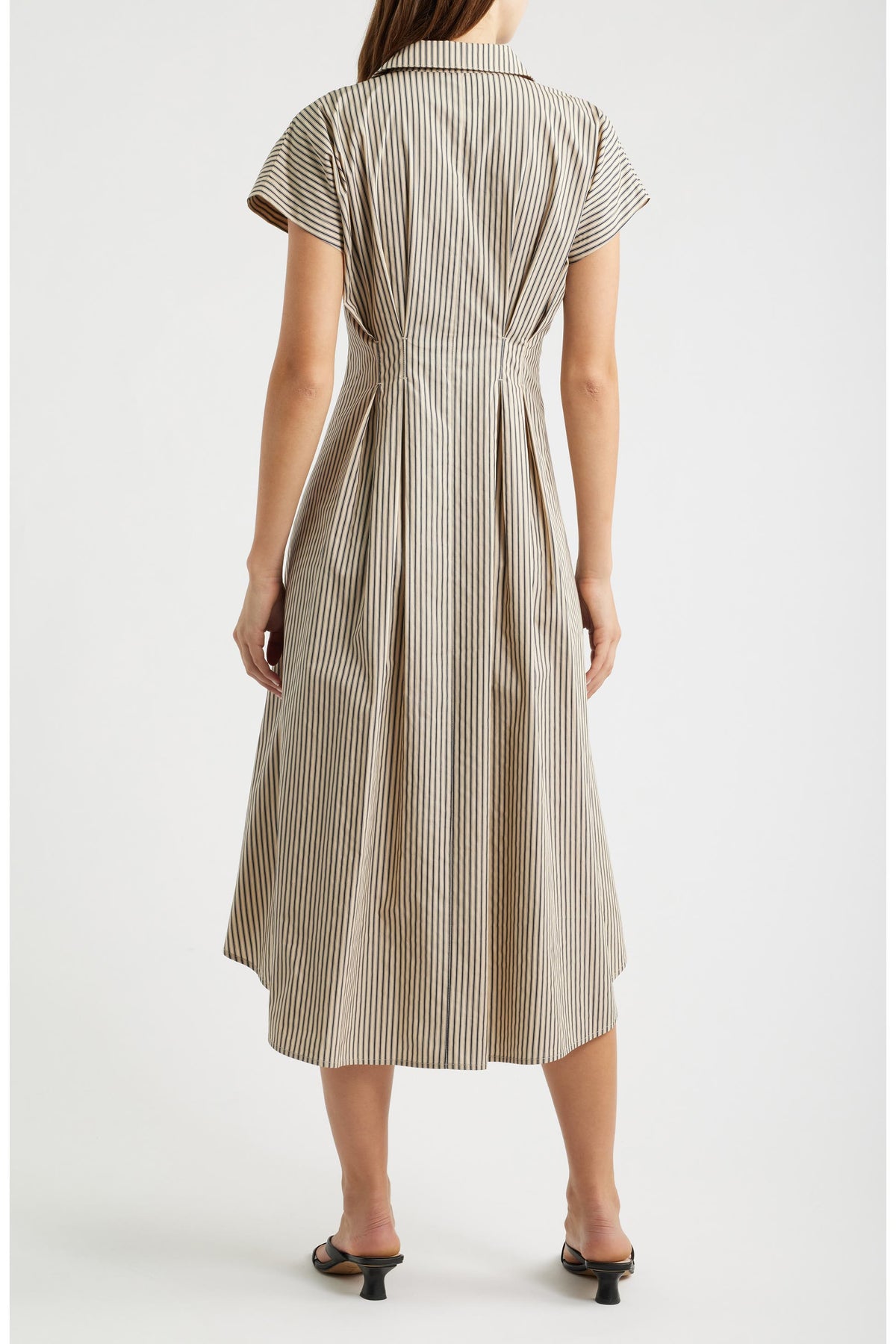 Stripe Belted Shirt Dress