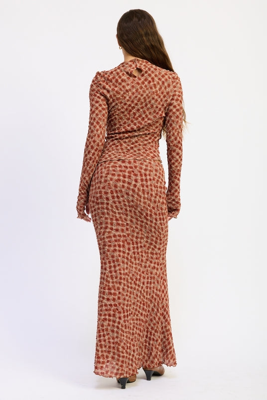 Brix Smocking Maxi Skirt
