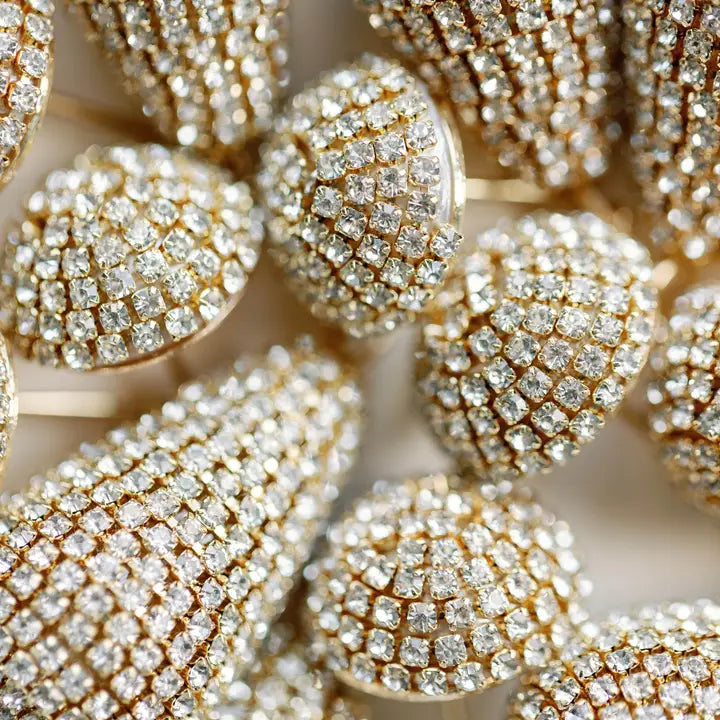 Rhinestone Wrap Lido Drop Earring