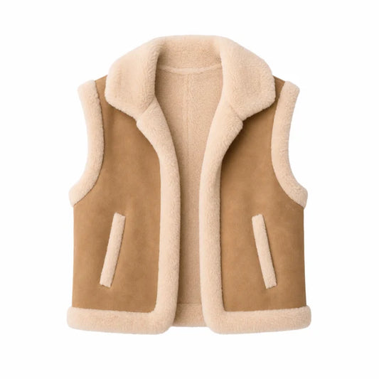 Sutton Mocha Fur Vest