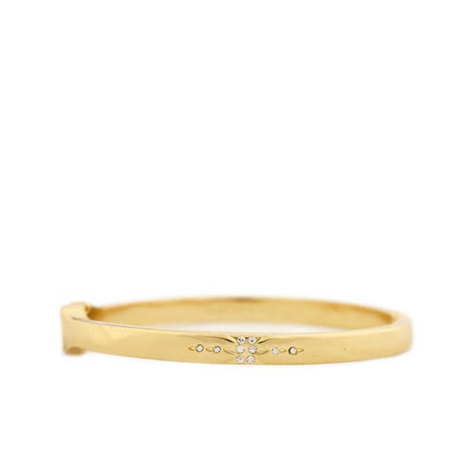 Marlyn pave starburst bangle-Gold : NA