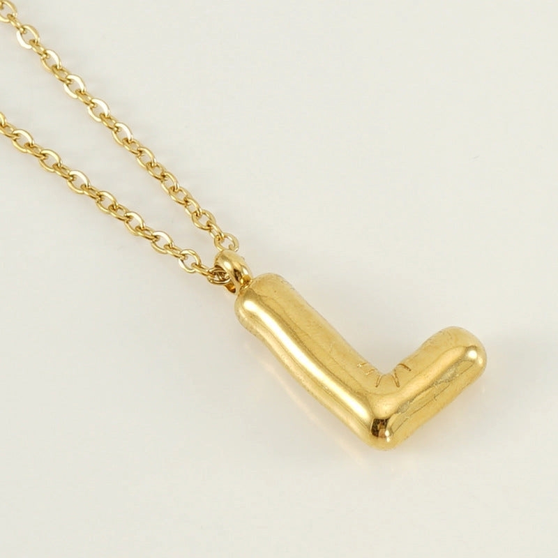 Bubble Initial Necklace