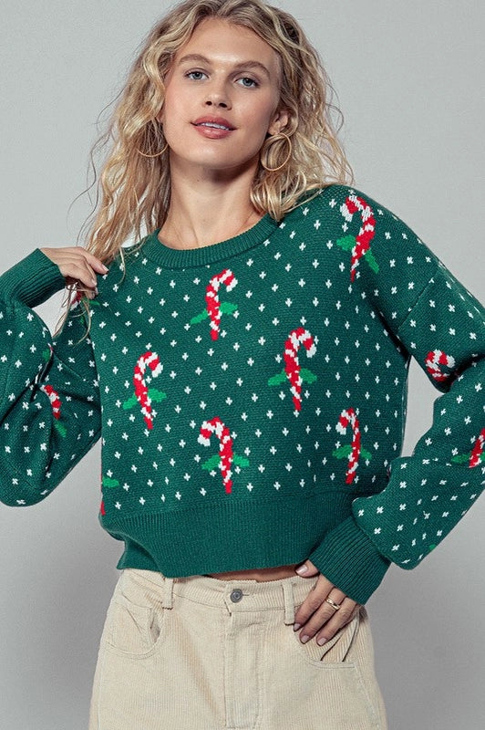 Candy Cane Sweater