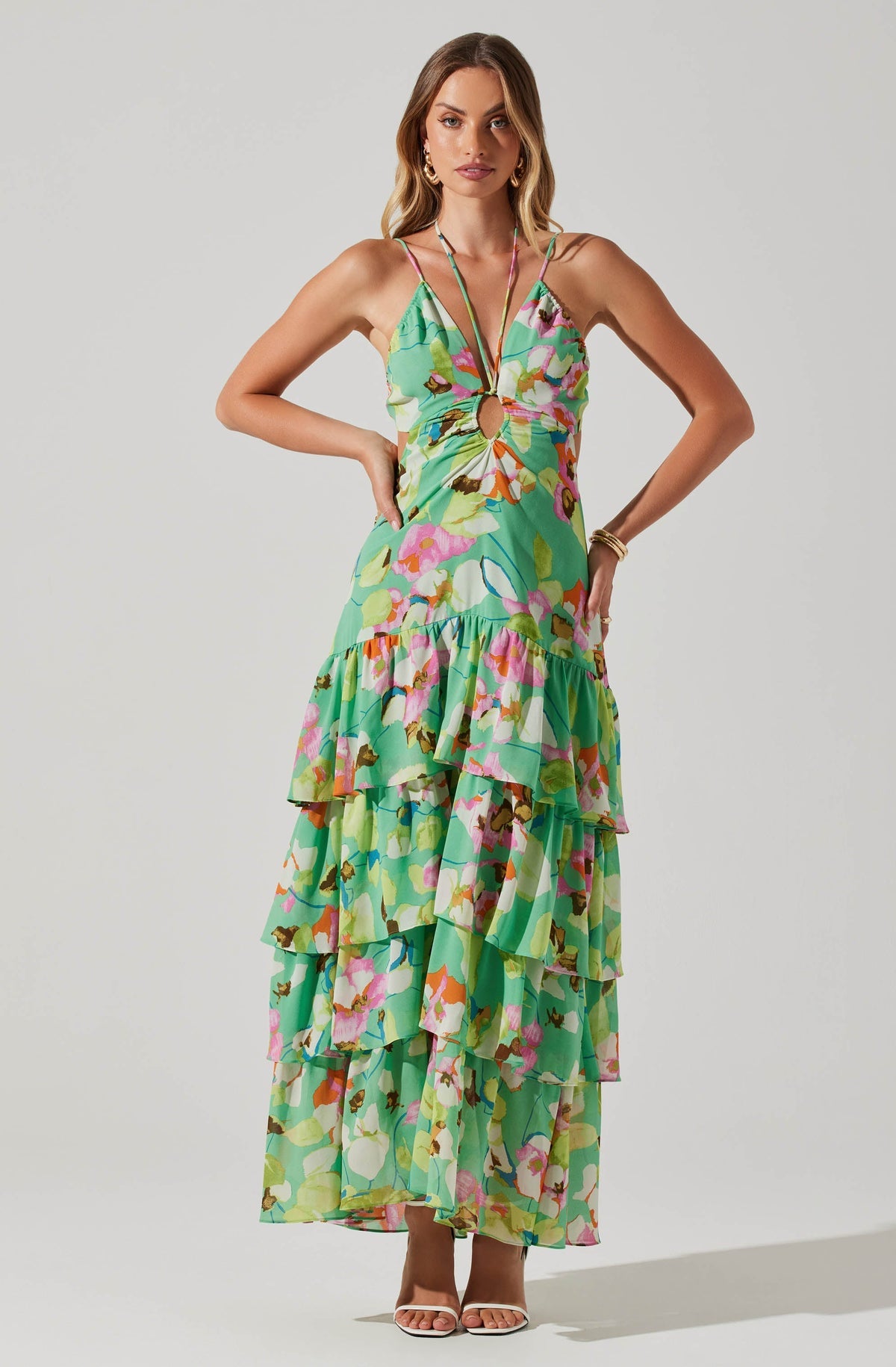 Aneira Tiered Maxi Dress