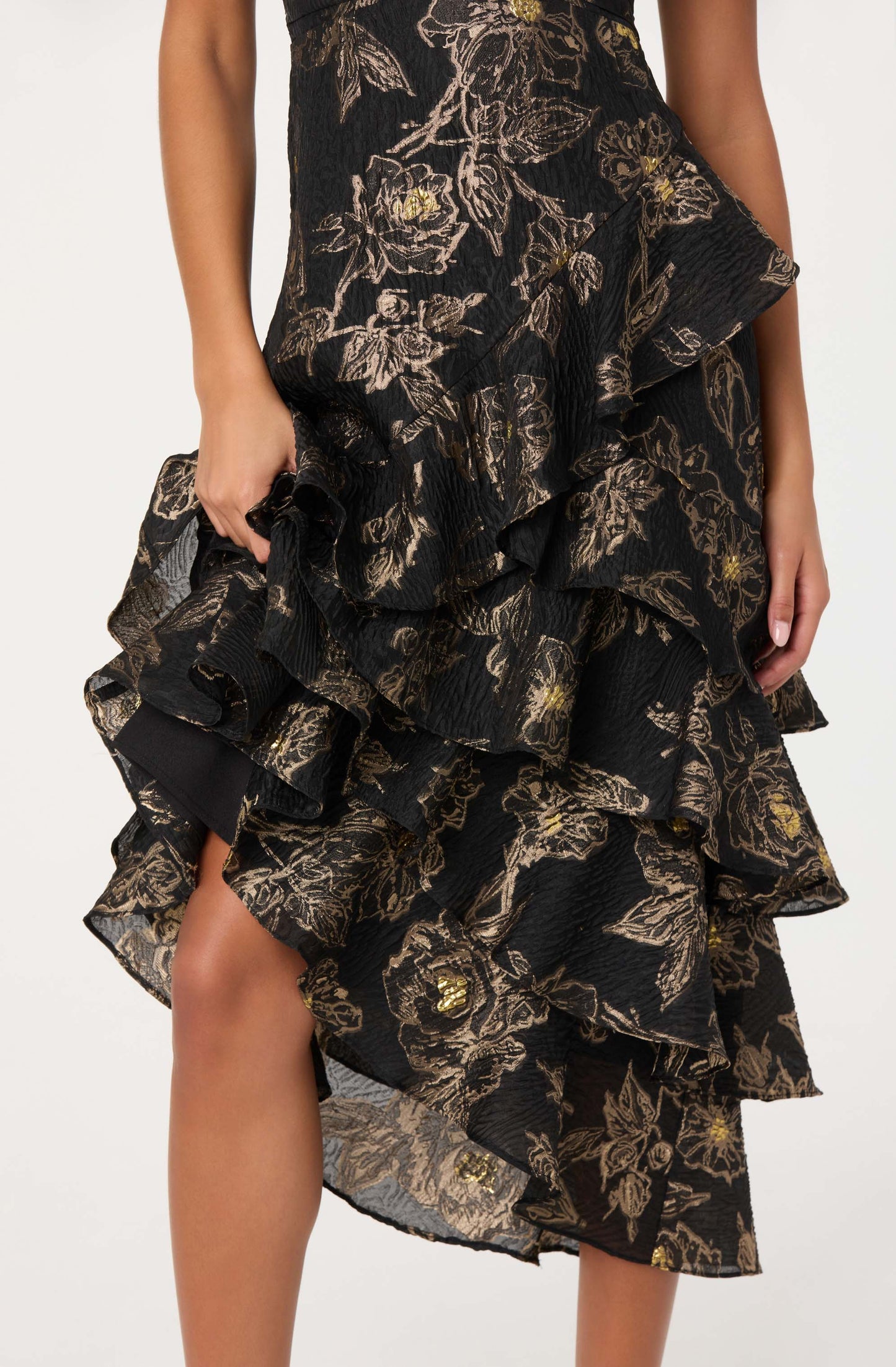 Marysia Metallic Midi Dress