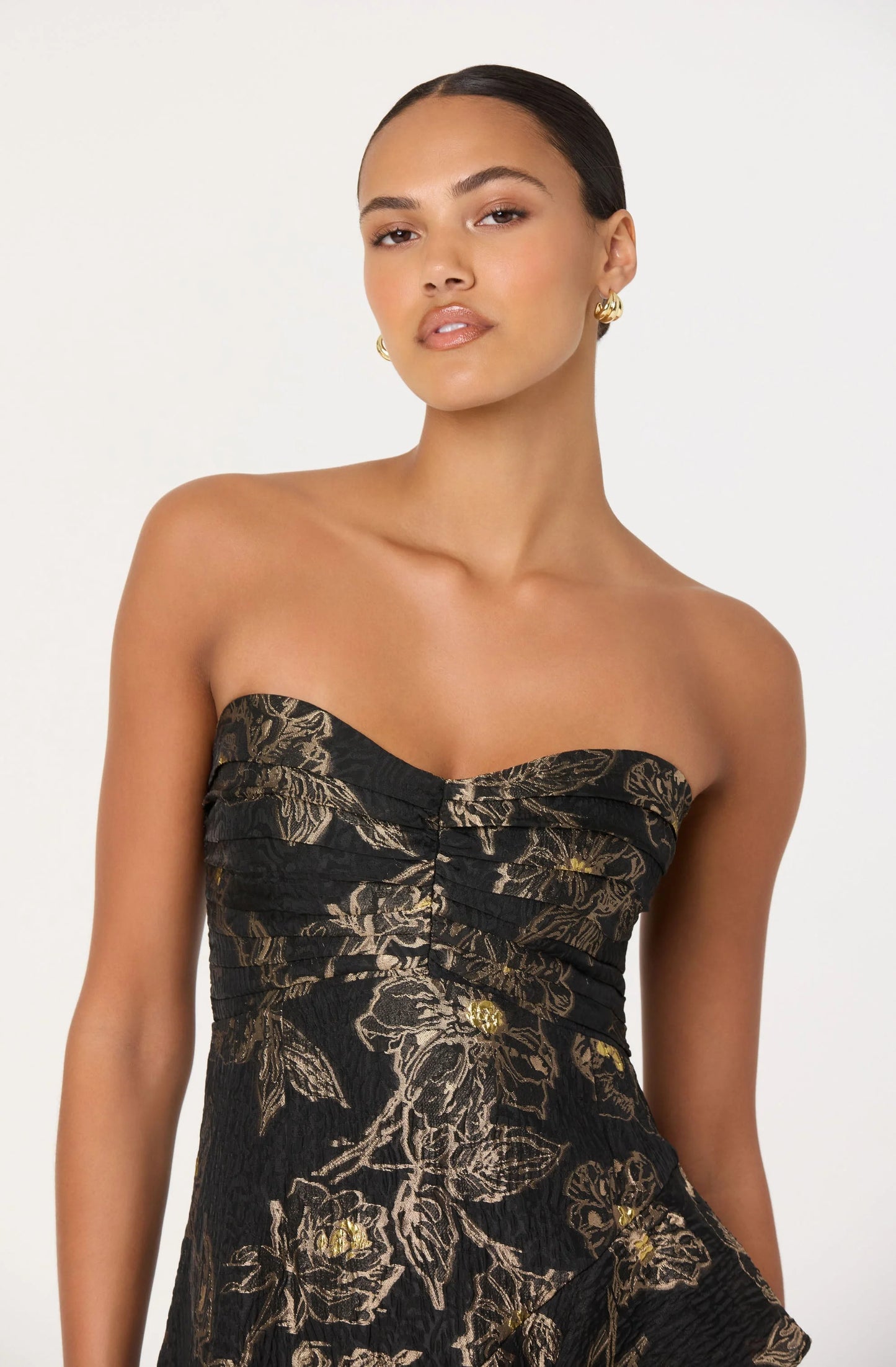 Marysia Metallic Midi Dress