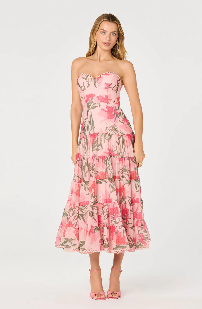 Lianna Scalloped Maxi Dress