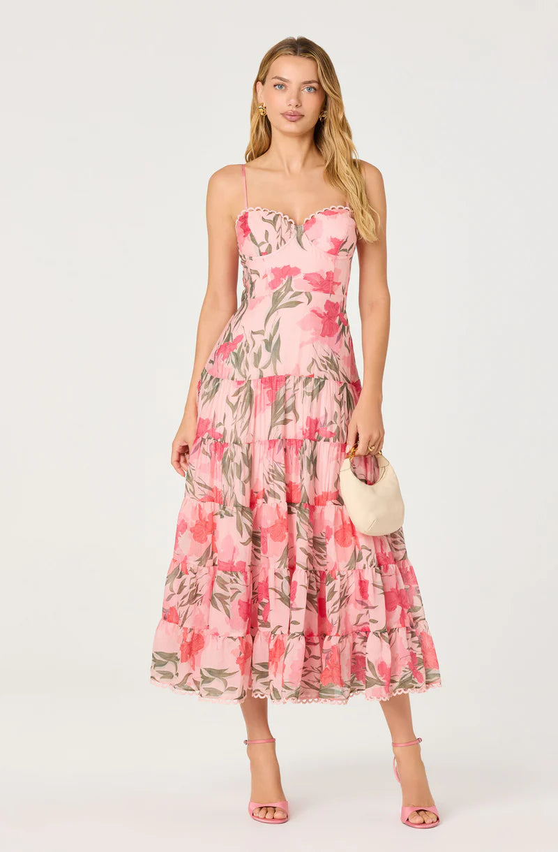 Lianna Scalloped Maxi Dress