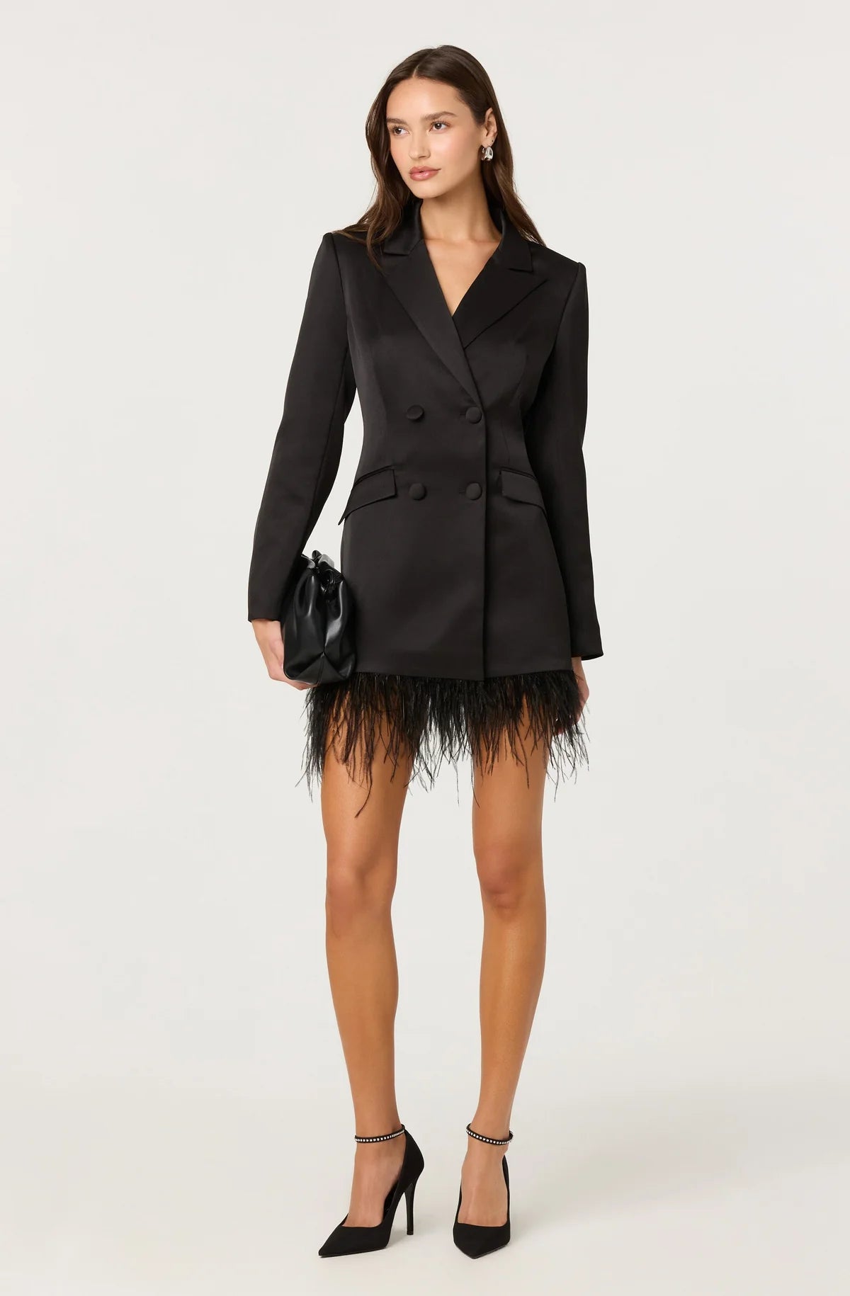 Breonna Feather Blazer Dress