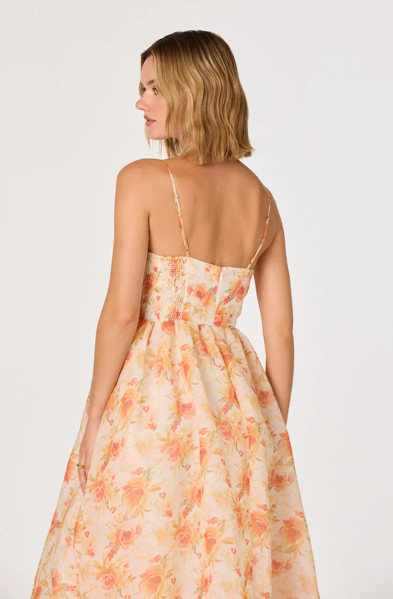 Janna Floral Plunge Dress