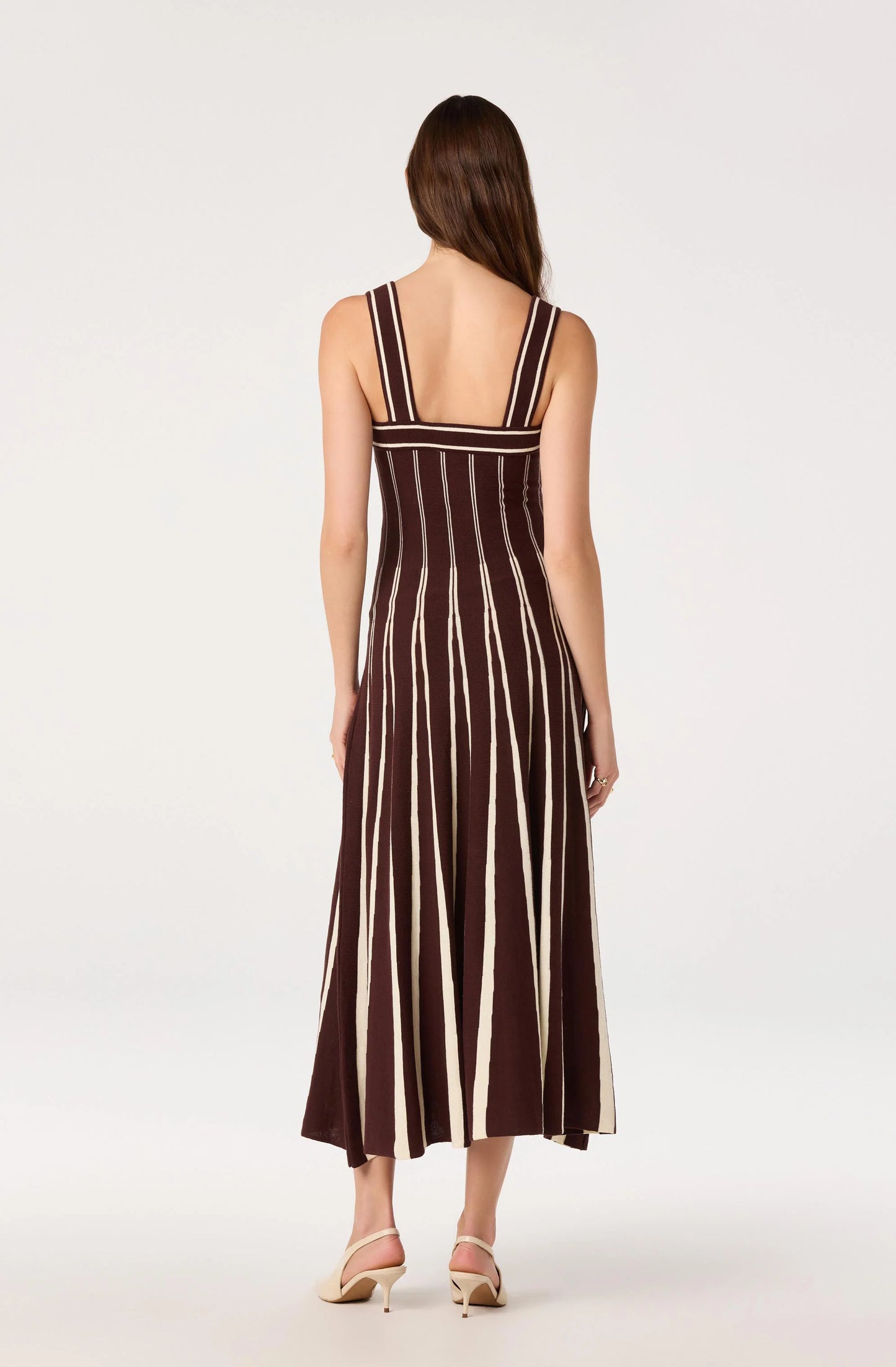 Marlen Striped Knit Maxi Dress