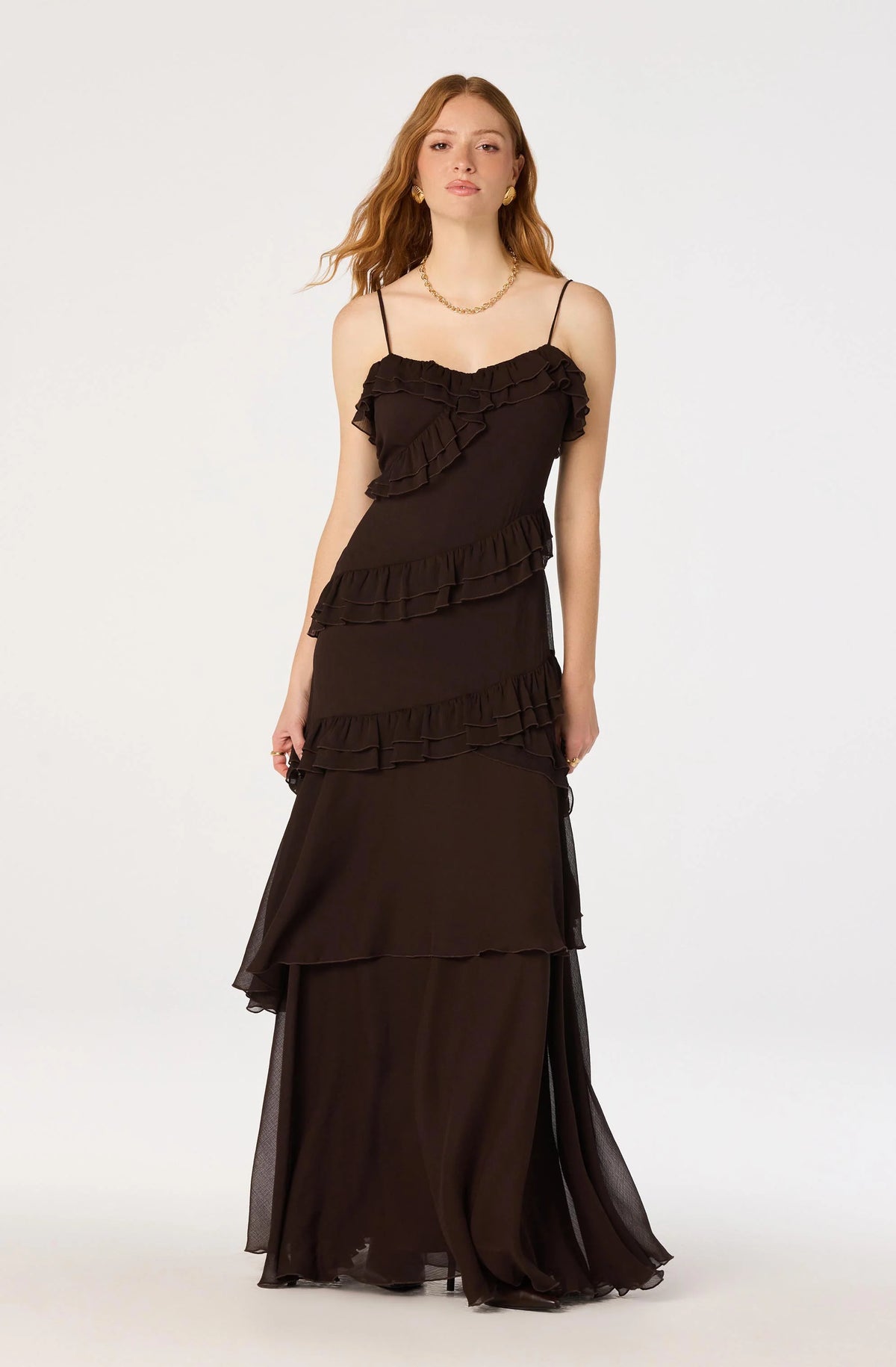 Journee Tiered Maxi Dress