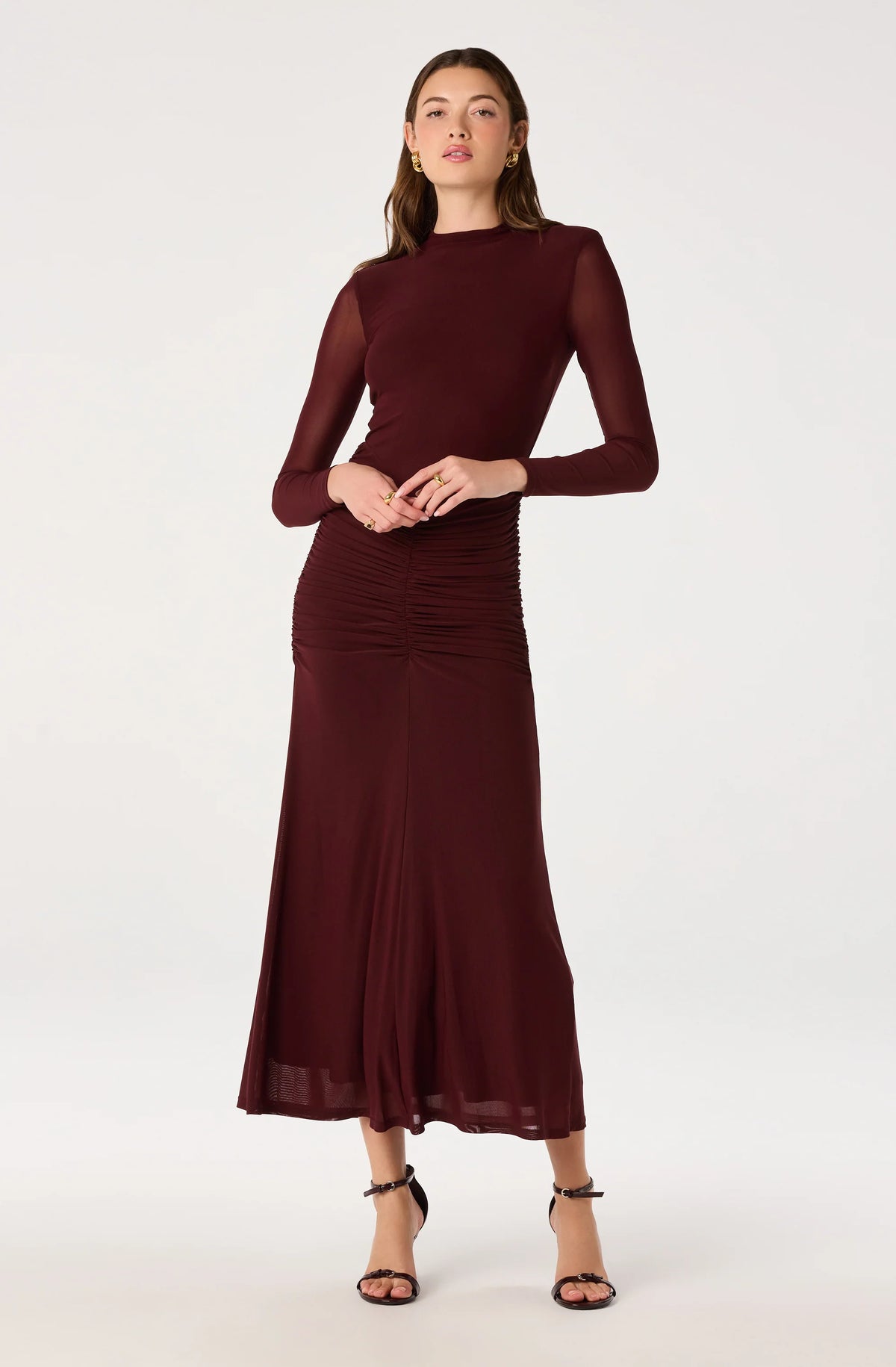 Romy Mesh Maxi Dress