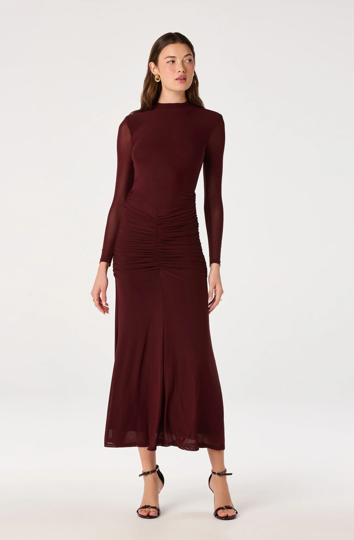 Romy Mesh Maxi Dress