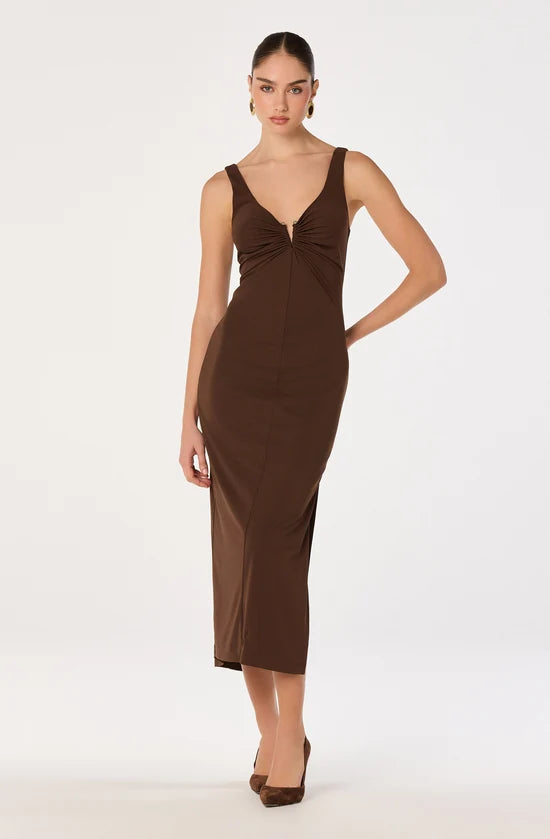 Shaylee Ribbed Knit Midi Dress
