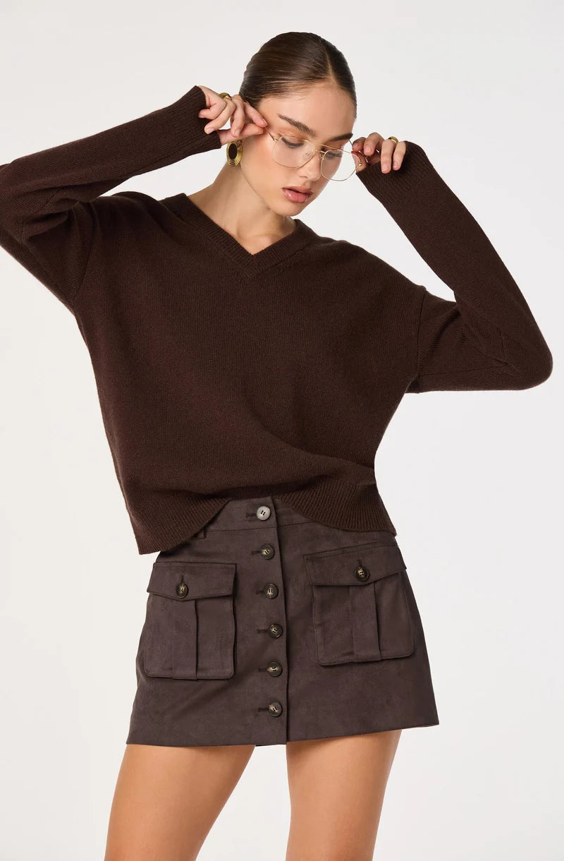 Becky Faux Suede Mini Skirt
