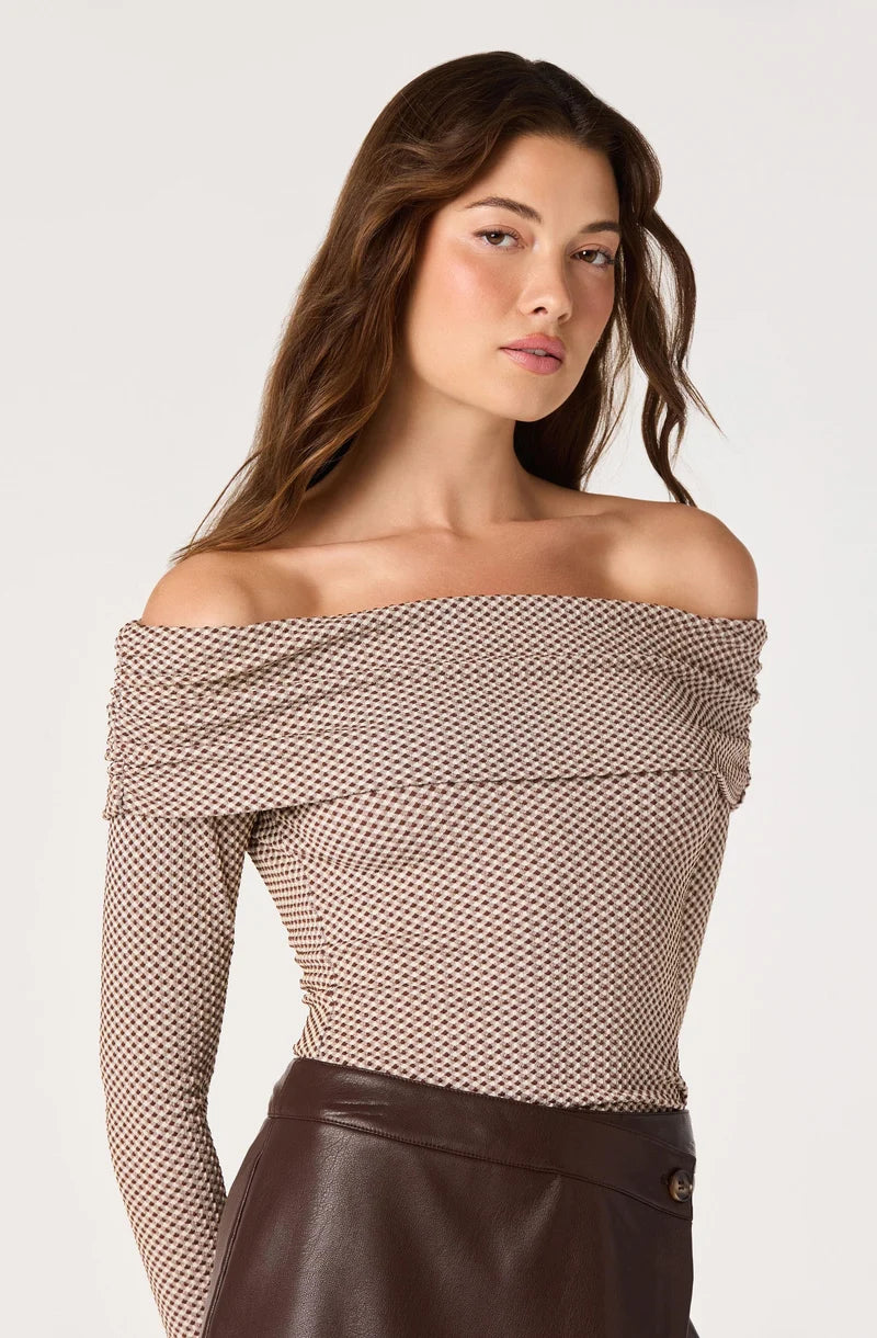 Diamante Off-Shoulder Top