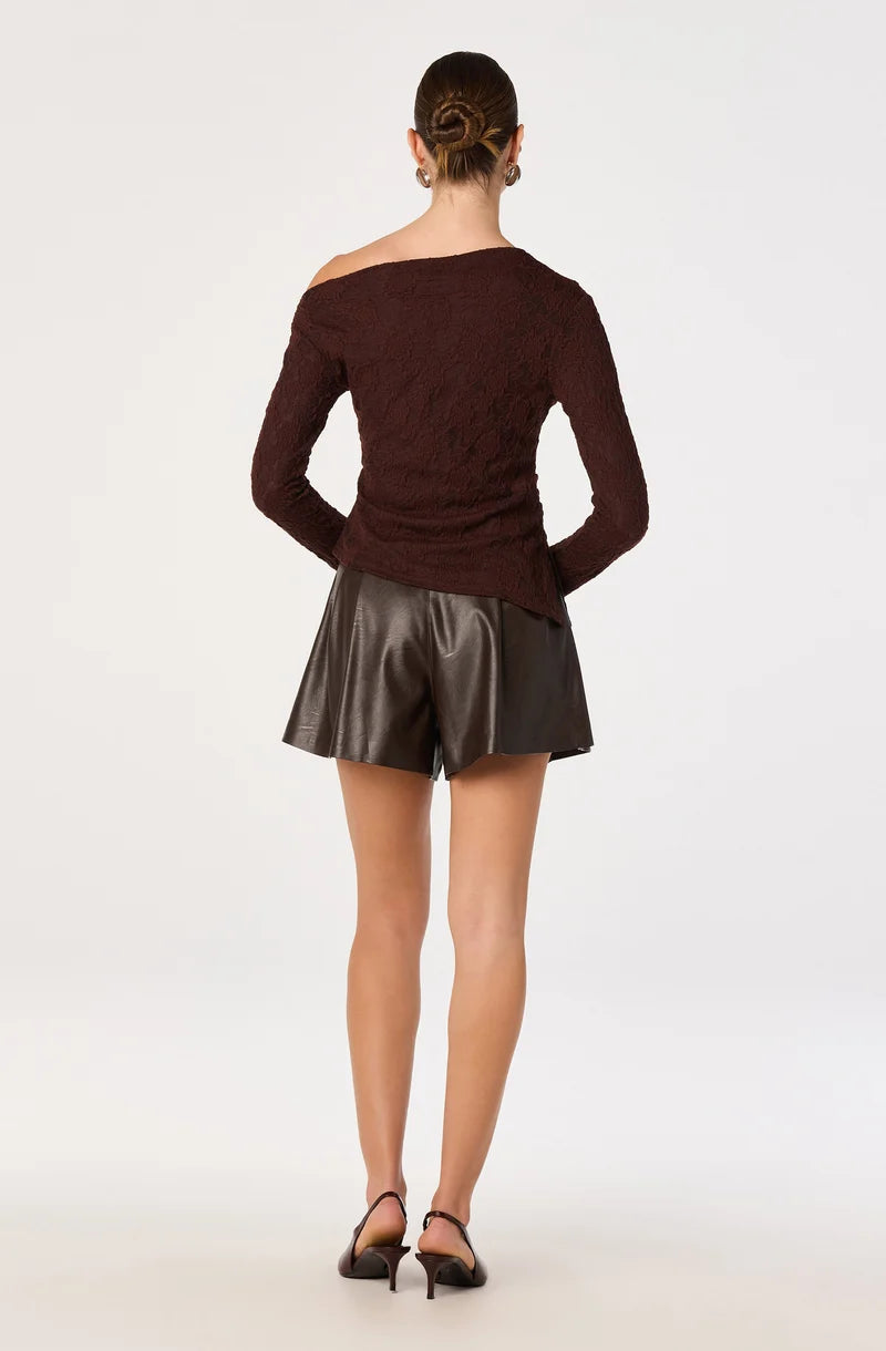 Miah Lace Off-Shoulder Top