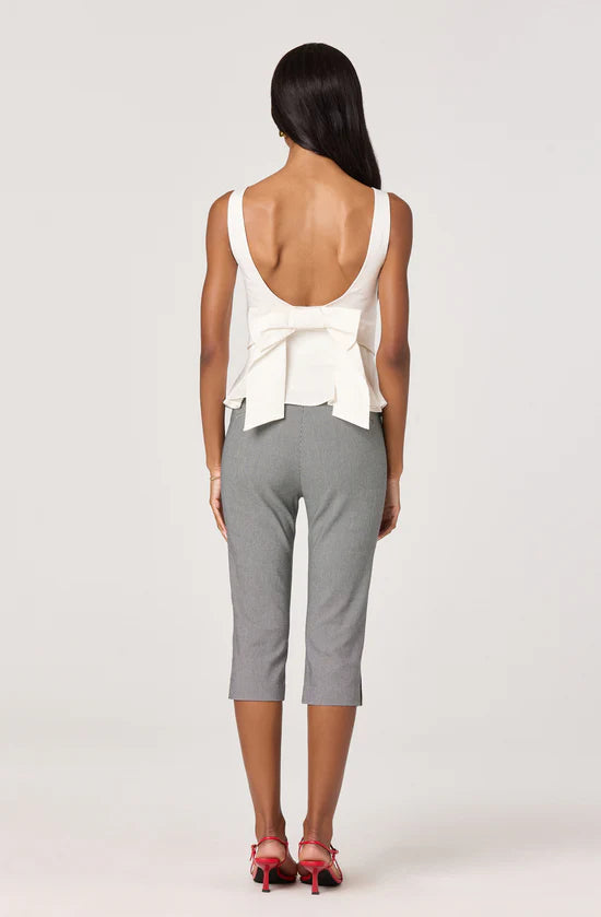 Viki Bow-Back Peplum Top
