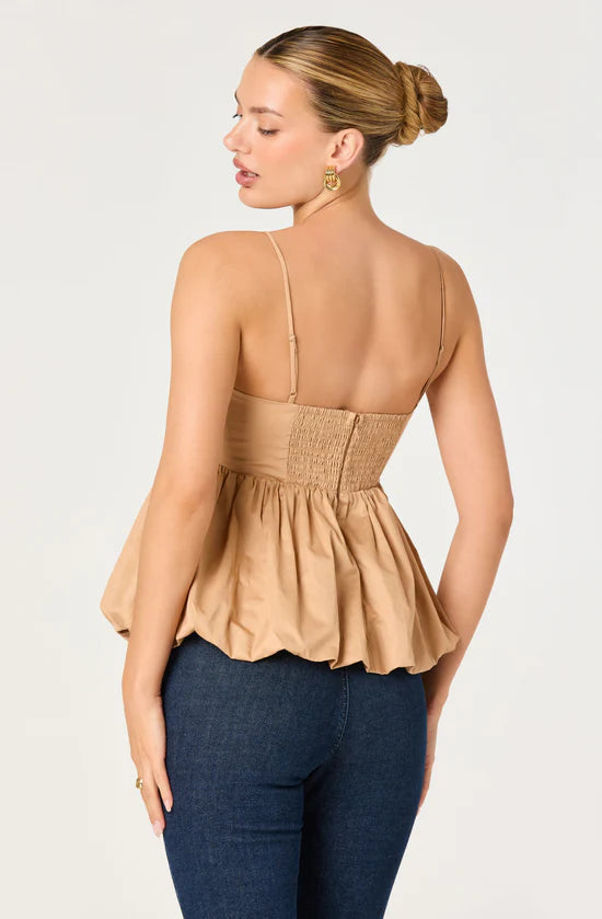 Alon Bubble Peplum Top