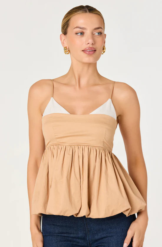 Alon Bubble Peplum Top