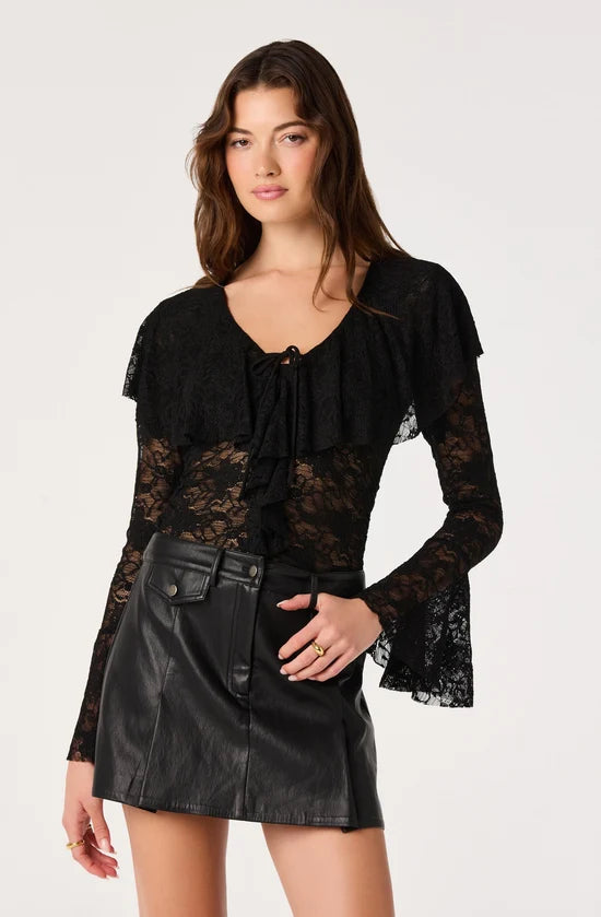Lexie Lace Bell Sleeve Top