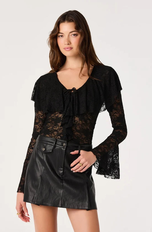 Lexie Lace Bell Sleeve Top