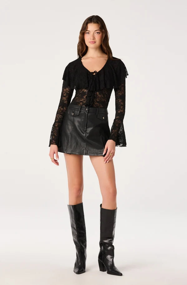 Lexie Lace Bell Sleeve Top