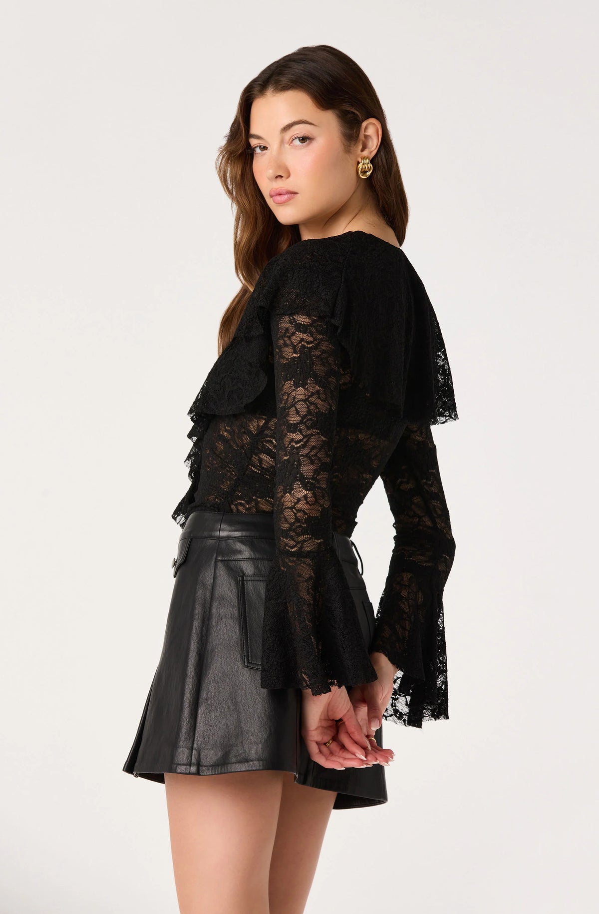 Lexie Lace Bell Sleeve Top