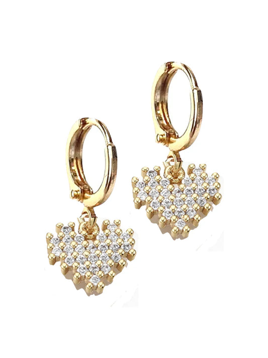 Lover Heart Huggie Earrings