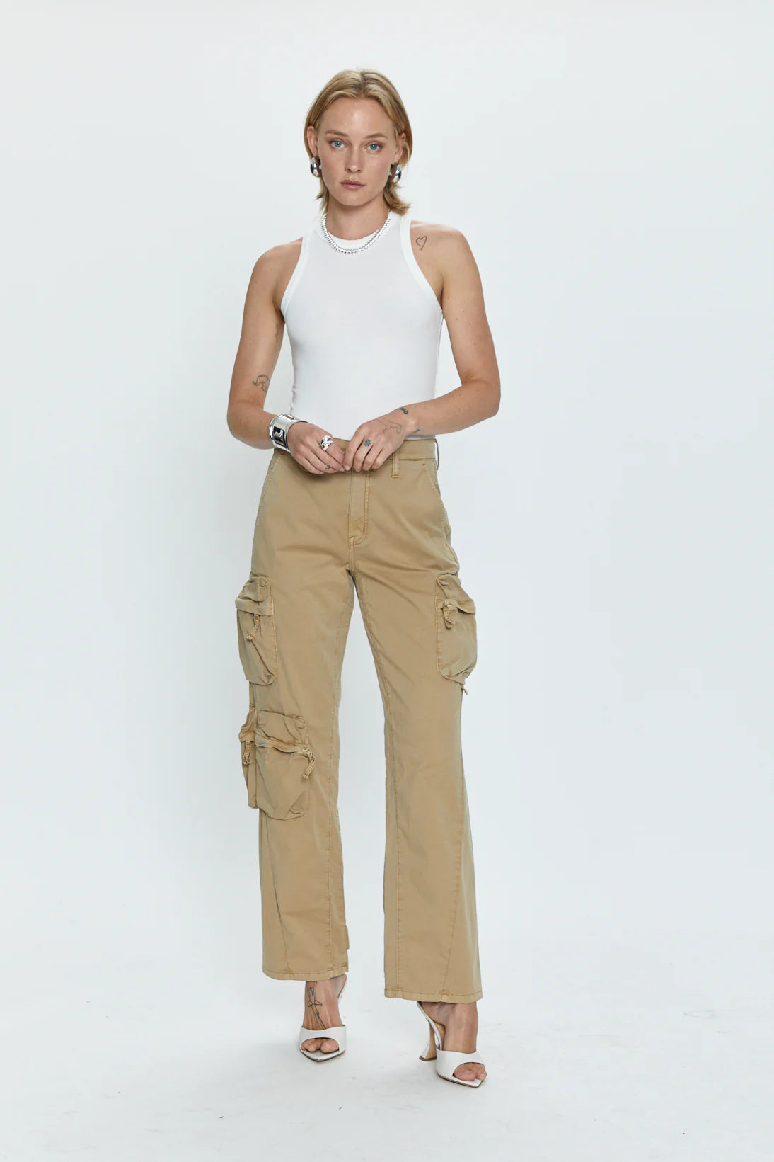 Pistola Bobbie cargo pant-Coconut