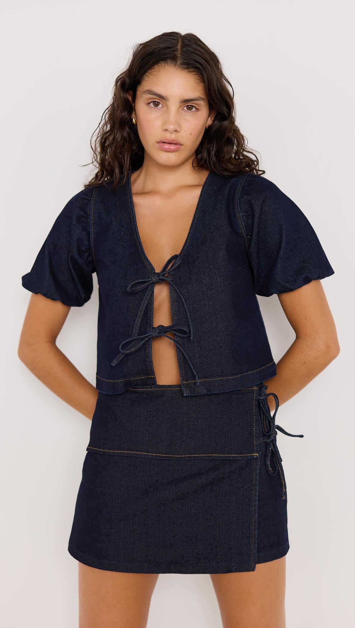 Raya Tie Front Top