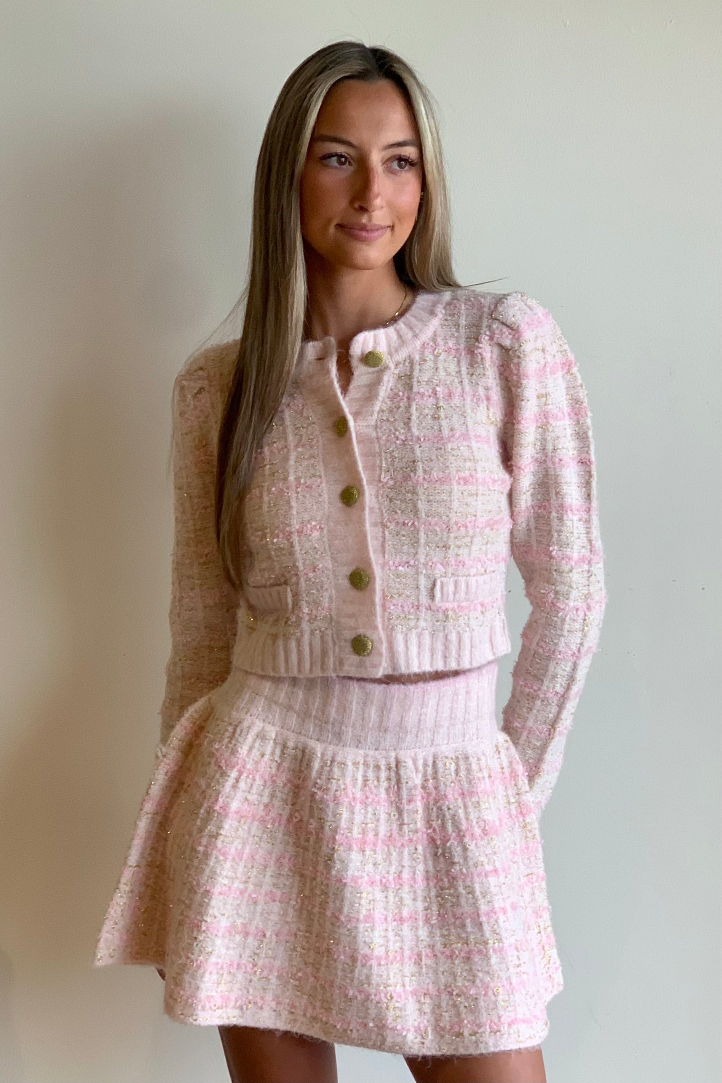 Tweed Cher Sweater Jacket