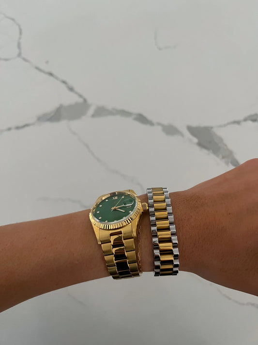 XL 2 Tone Rolly Bracelet