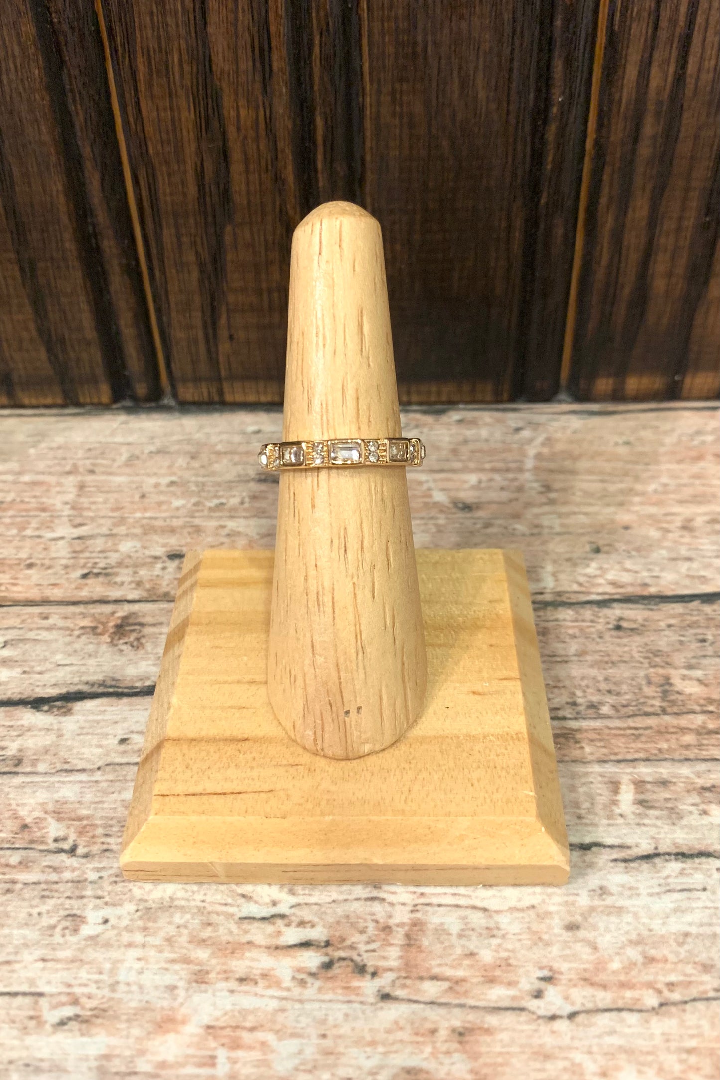 Rhinestone Stack Ring
